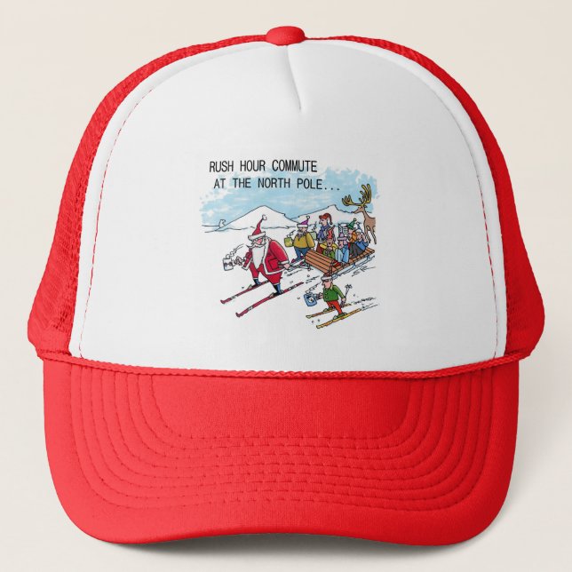North Pole Rush Hour trucker hat (Front)