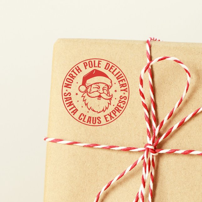 North Pole Santa Claus Express Special Delivery Rubber Stamp (Creator Uploaded)