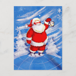 North Pole Santa Holiday Postcard