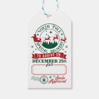 North Pole Special Delivery #2 Gift Tags