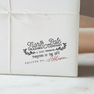 North Pole Trading Company Holiday Gift Stamp