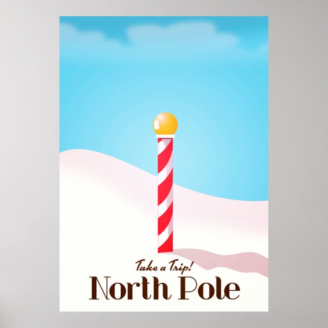 North Pole travel poster (Front)
