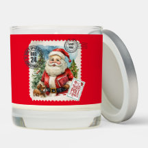 North Pole Vintage Santa, Scented Candle