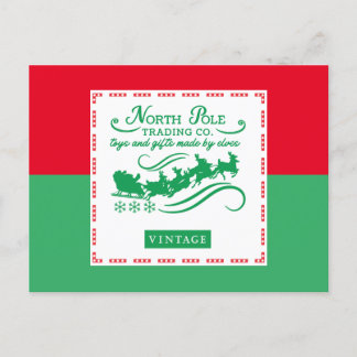 north pole vintage sqrbll christmas postcards