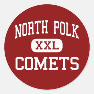 North Polk - Comets - High School - Alleman Iowa Classic Round Sticker