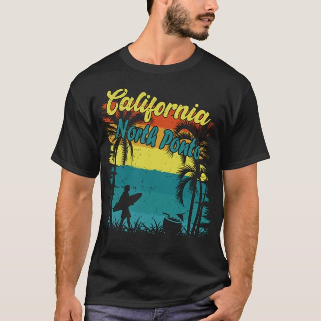 North Ponto California Wave T'Shirt, North Ponto  T-Shirt (Front)