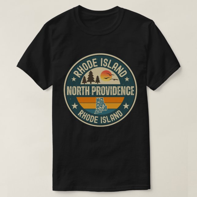 North Providence, Rhode Island T-Shirt (Design Front)