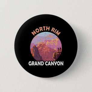 North Rim Grand Canyon I Hiked The Grand Canyon Ou 6 Cm Round Badge