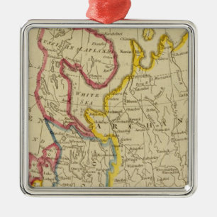 North Russia in Europe Metal Tree Decoration