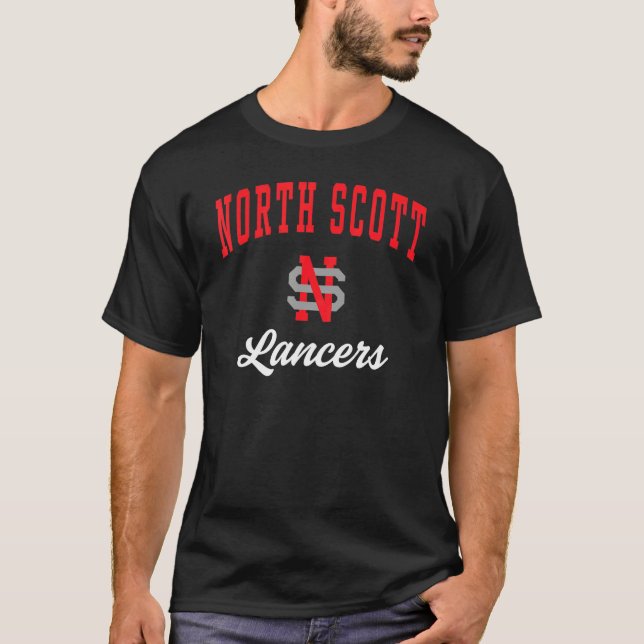 North Scott High School Lancers T-Shirt (Front)
