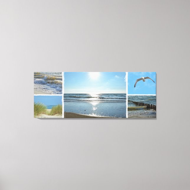North Sea - Collage Canvas Print (Front)