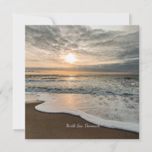 North Sea, Denmark picturesque sunset,