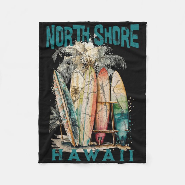 North Shore Hawaii _2  Fleece Blanket (Front)