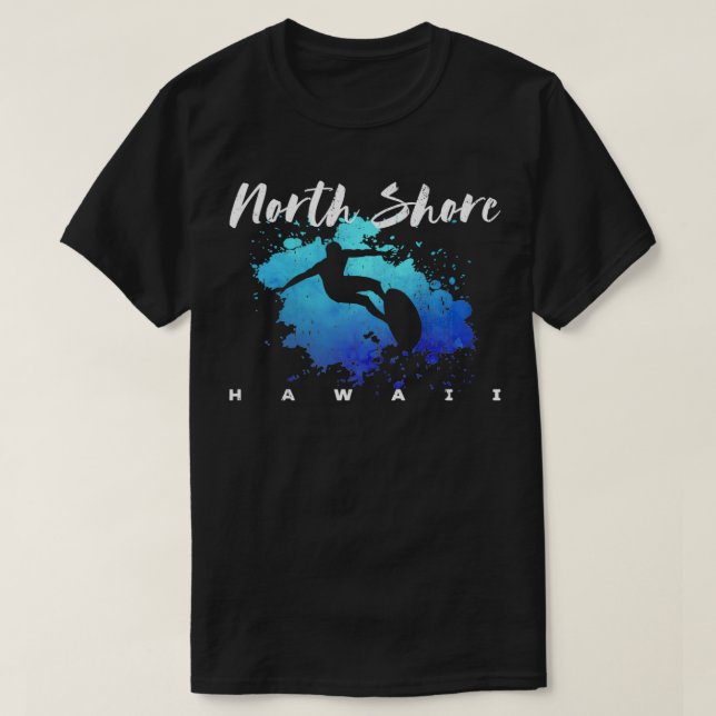 NORTH SHORE HAWAII Oahu Surfing Beach Vacation Tri T-Shirt (Design Front)