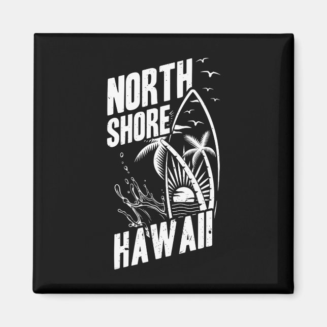 North Shore Hawaii Surfing _1  Magnet (Front)