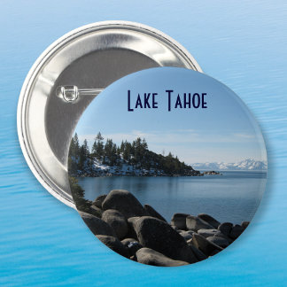 North Shore Lake Tahoe, Incline Village, Nevada 6 Cm Round Badge