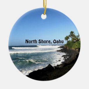 North Shore, Oahu Ceramic Tree Decoration