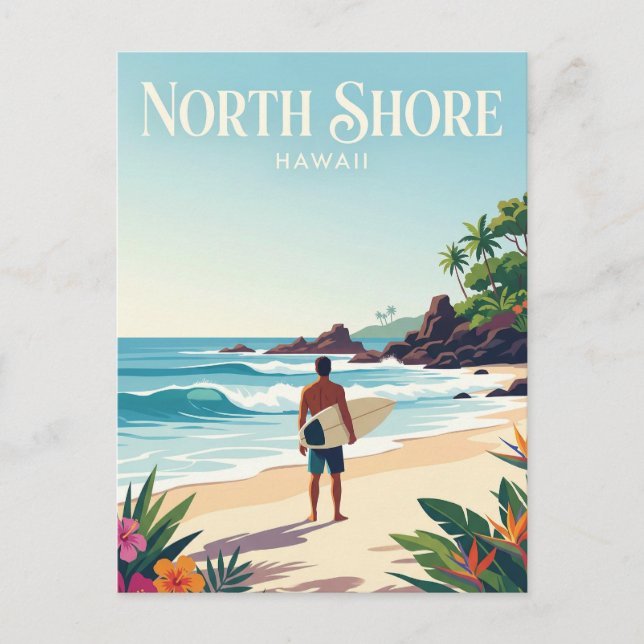 North Shore, Oahu Hawaii Postcard (Front)