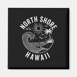 North Shore Oahu Hawaii Souvenir Surfing Hawaiian Magnet