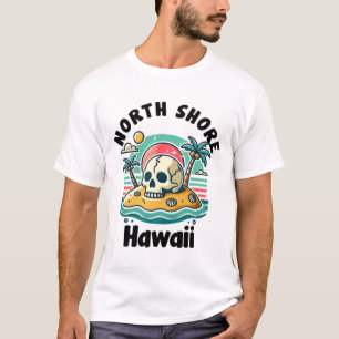 North Shore Oahu Hawaii Souvenir Surfing Hawaiian  T-Shirt