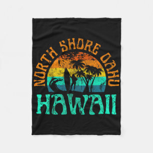 North Shore Oahu Hawaii Surf Beach Surfer Waves Gi Fleece Blanket