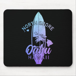 North Shore Oahu Hawaii Surf Board Surfing Surfer  Mouse Pad