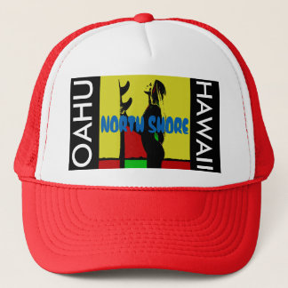 NORTH SHORE OAHU HAWAII TRUCKER HAT