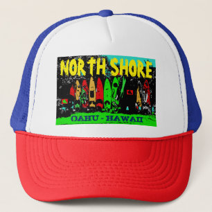 NORTH SHORE OAHU HAWAII TRUCKER HAT