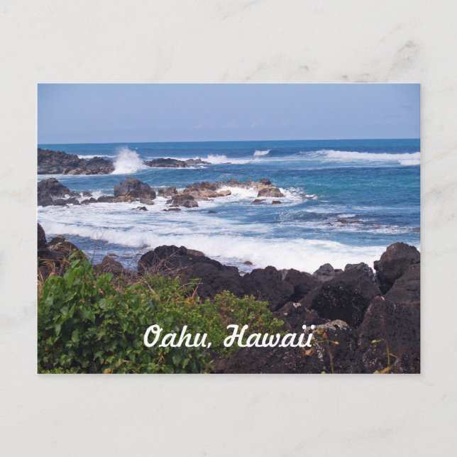 North Shore on the island of Oahu in Hawaii Postcard (Front)