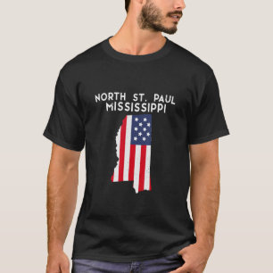 North St Paul Minnesota USA State America Travel M T-Shirt