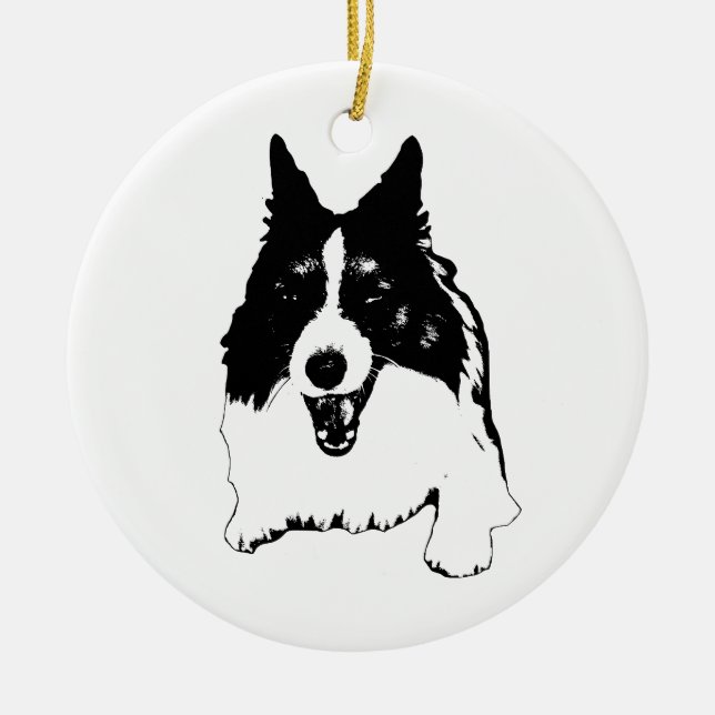 North‑Star Branch Friend Ceramic Tree Decoration (Front)