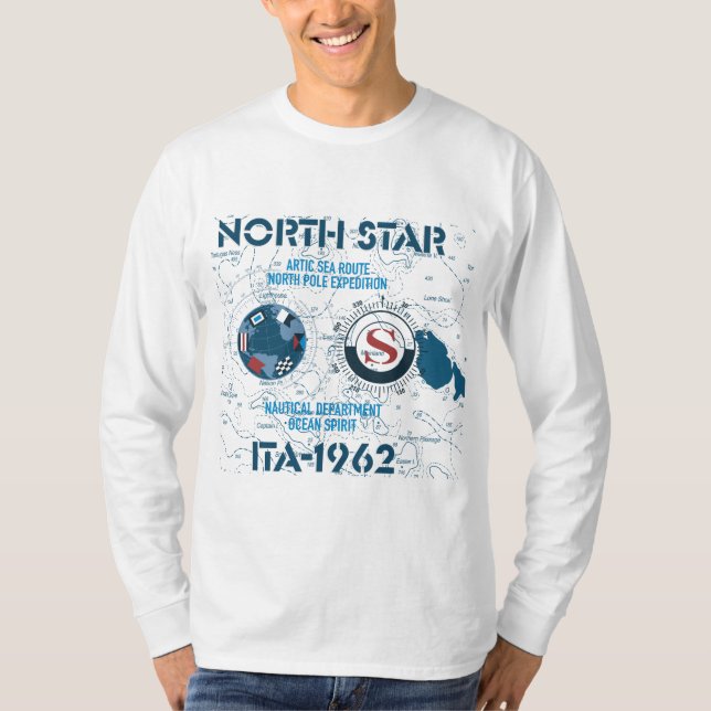 North Star Nautical Expedition– Arctic Sea Route T-Shirt (Front)