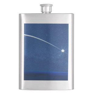 North Star Over the Forest Hip Flask