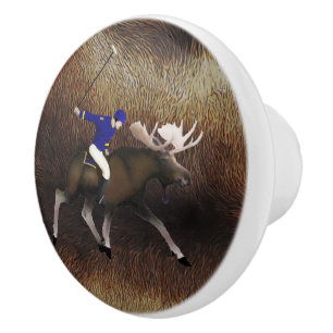 North Star Polo Club Ceramic Knob