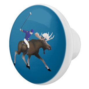 North Star Polo Club Ceramic Knob