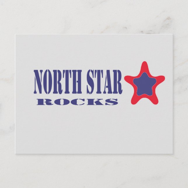 North Star Rocks (Grey, Blue, Red) Postcard (Front)