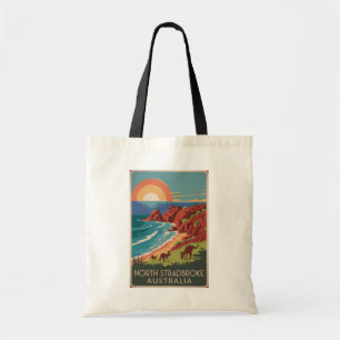 North Stradbroke Island Kangaroos Illustration Tote Bag