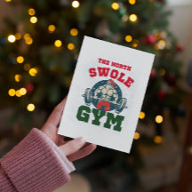 North Swole Gym Funny Santa