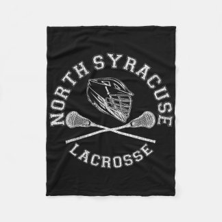 North Syracuse Lacrosse Vintage Distressed Retro L Fleece Blanket