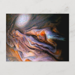 North Temperate Belt Jupiter Swirling Clouds Postcard