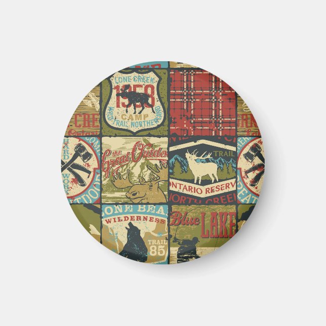 North Territories Adventure: Symbolic Patchwork Magnet (Front)