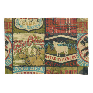 North Territories Adventure: Symbolic Patchwork Pillowcase