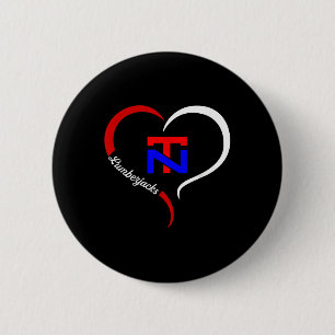 North Tonawanda Lumberjacks Logo Half Heart 6 Cm Round Badge