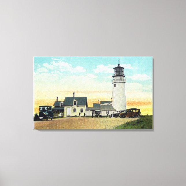North Truro Highland Lighthouse View Canvas Print (Front)