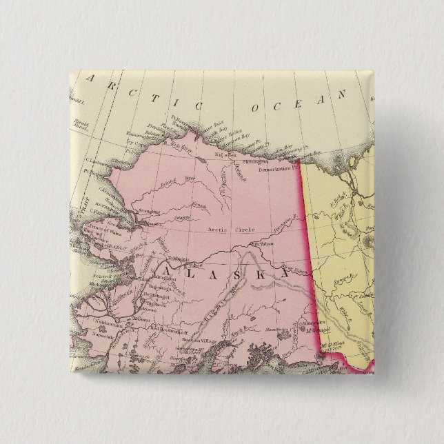 North West America 15 Cm Square Badge (Front)