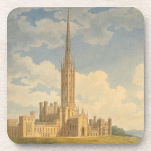 North-west view of Fonthill Abbey (w/c on paper) Coaster