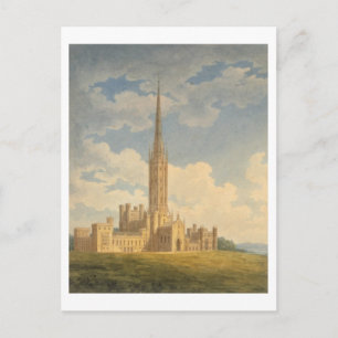 North-west view of Fonthill Abbey (w/c on paper) Postcard