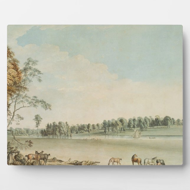 North West View of Wakefield Lodge in Whittlebury Plaque (Front)