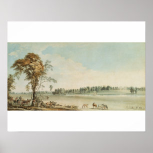 North West View of Wakefield Lodge in Whittlebury Poster