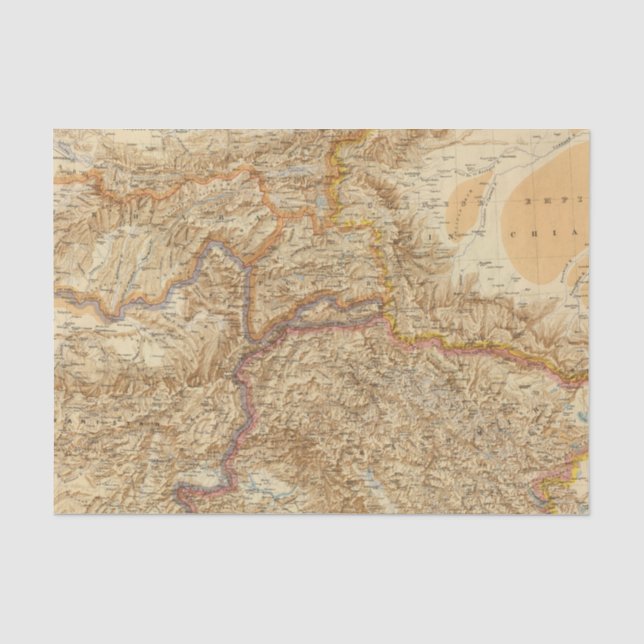 North Western Frontier of India Tissue Paper (Front)